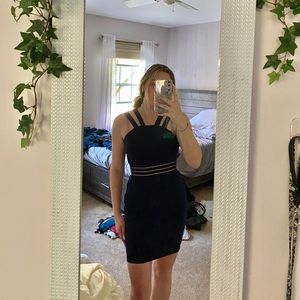 navy bodycon dress